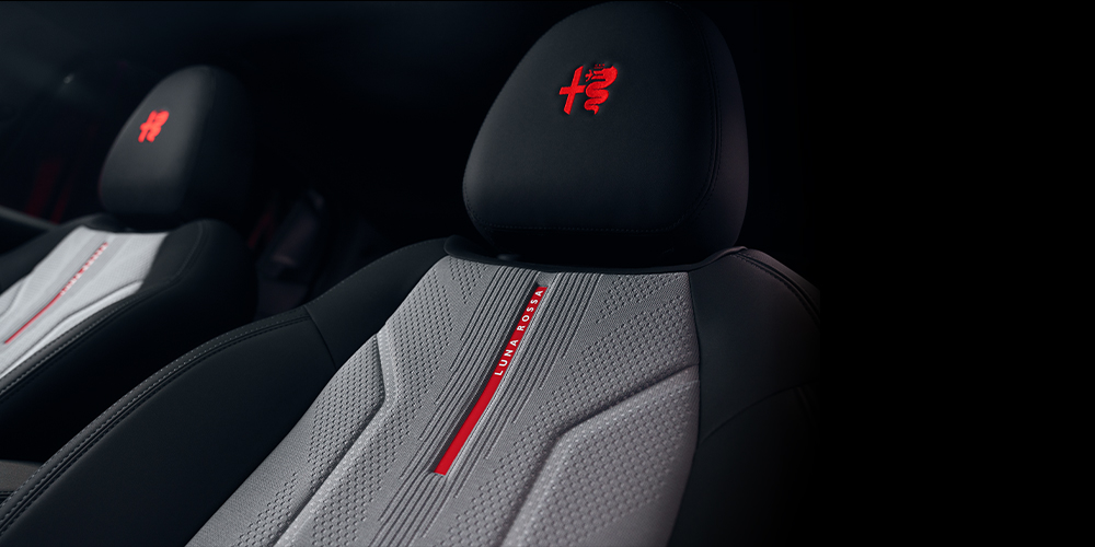 Red seat accents