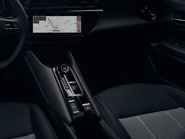 Sporty interior with bespoke graphics